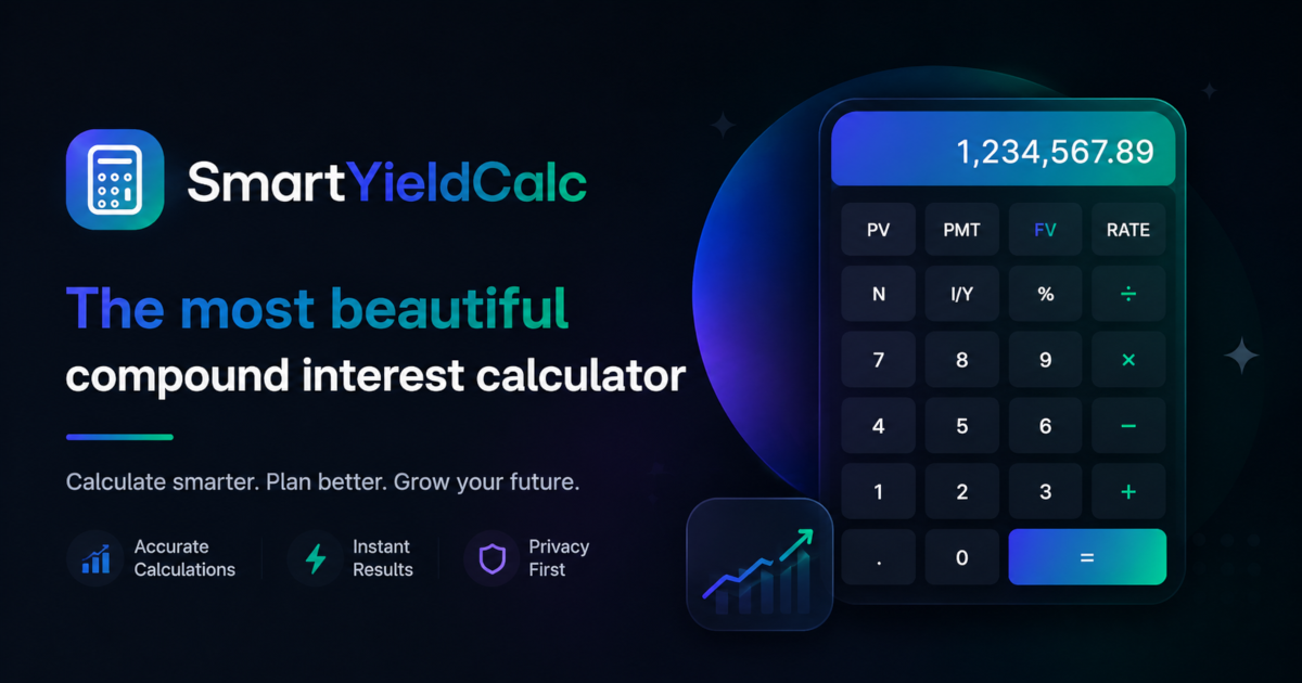 Compound Interest Calculator | Smart Yield Calc